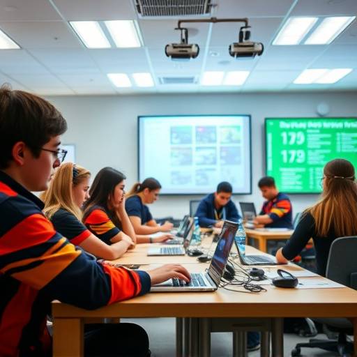A classroom at 'Bloemfontein Coding Academy', where students are learning to code.